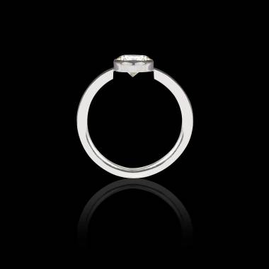 Solitaire diamant or blanc Cristina