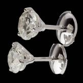 Boucles d’oreilles diamant or blanc Just me