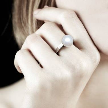 Bague Perle blanche Anara