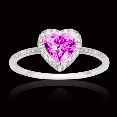 Bague saphir rose Anya