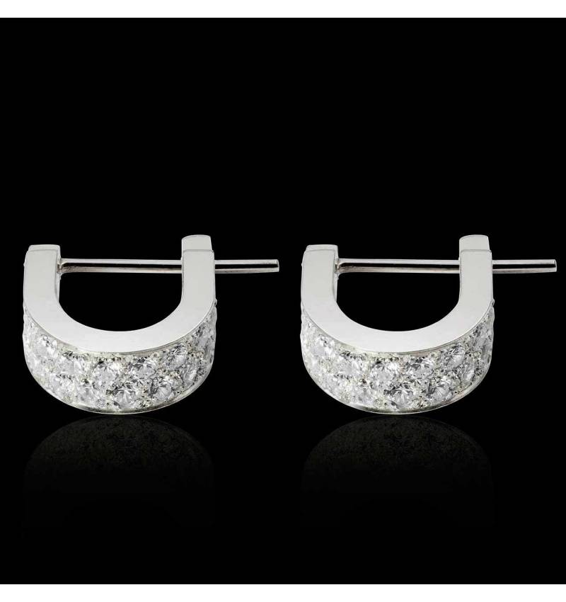 Boucles d'oreilles diamant Fuseaux