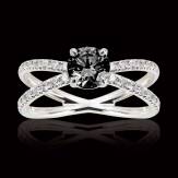 Bague diamant noir Amandine