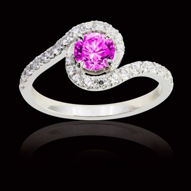 Bague saphir rose Lilou