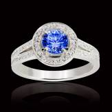 Bague saphir bleu Sarah