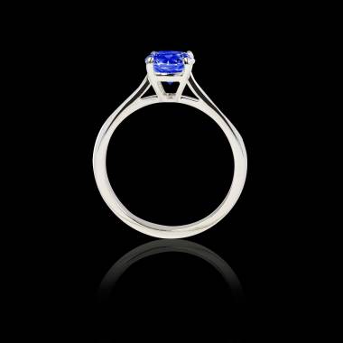 Bague saphir bleu Angela solo