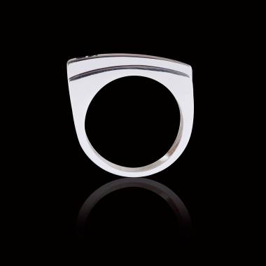 Bague diamant noir Sensus