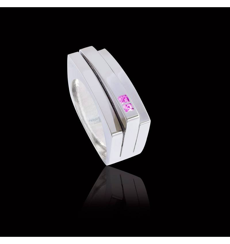 Bague saphir rose Sensus