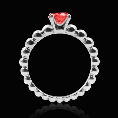 Bague rubis Perle