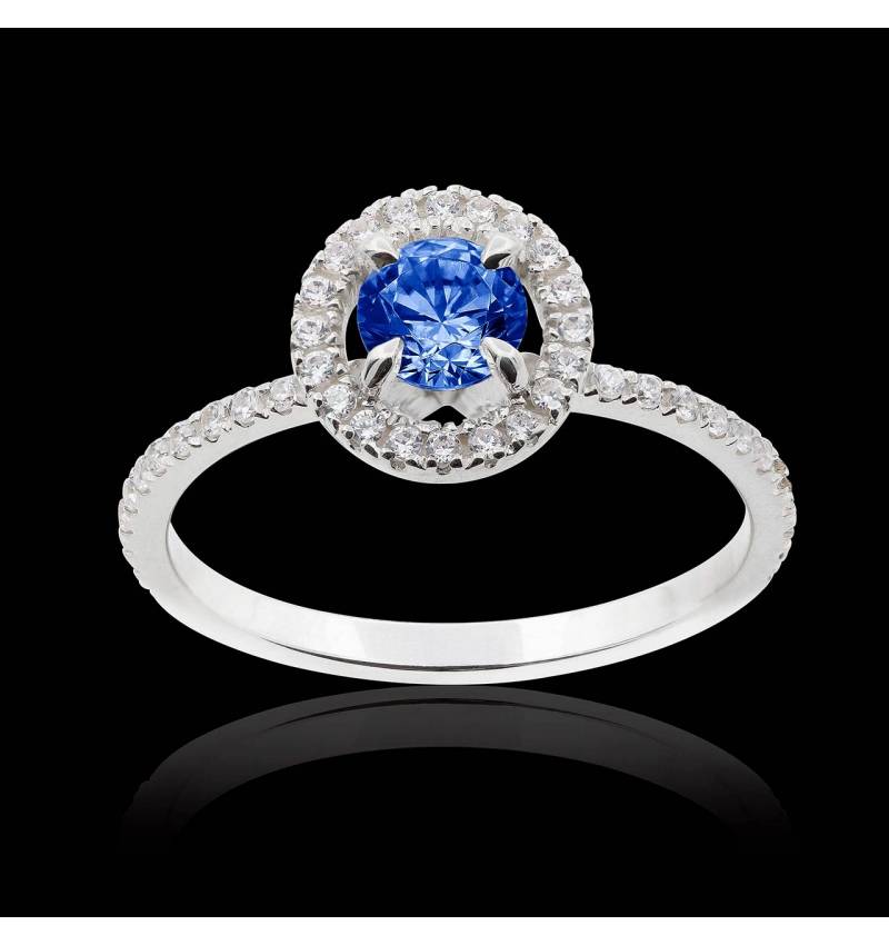 Bague saphir bleu Isaure