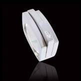 Bague Homme pavage diamant 0,7 carats or blanc Sensus