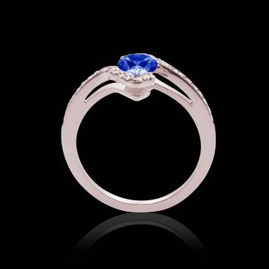 Bague saphir bleu Lucie