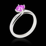 Bague saphir rose Alicia