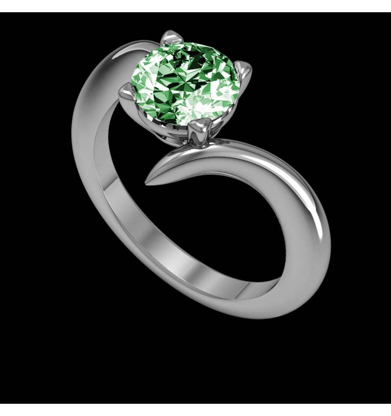 Bague Tsavorite Serpentine