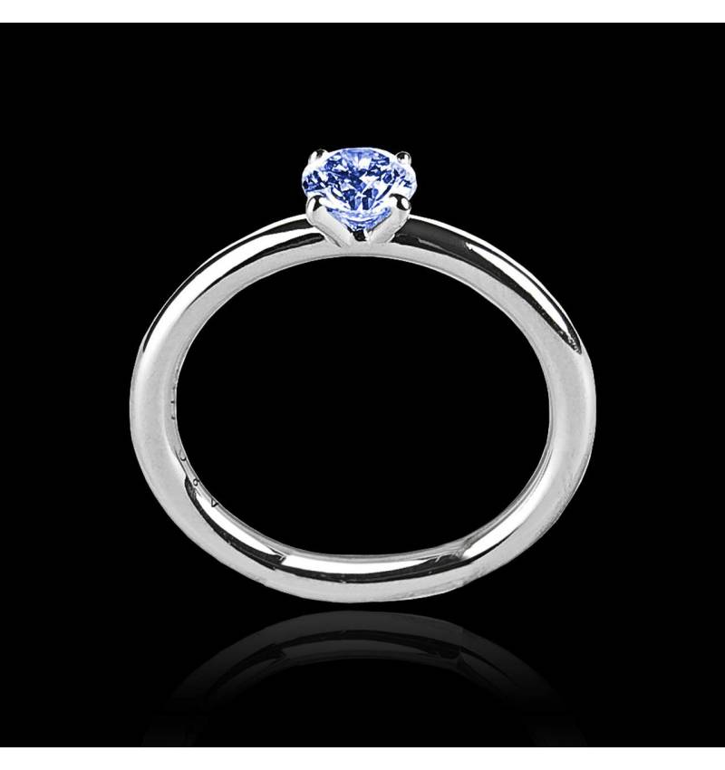 Bague de fiançailles Tanzanite bleue Anja