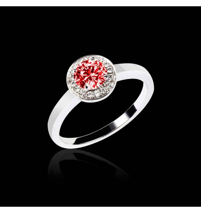 Bague de fiançailles Spinelle rouge Rekha solo