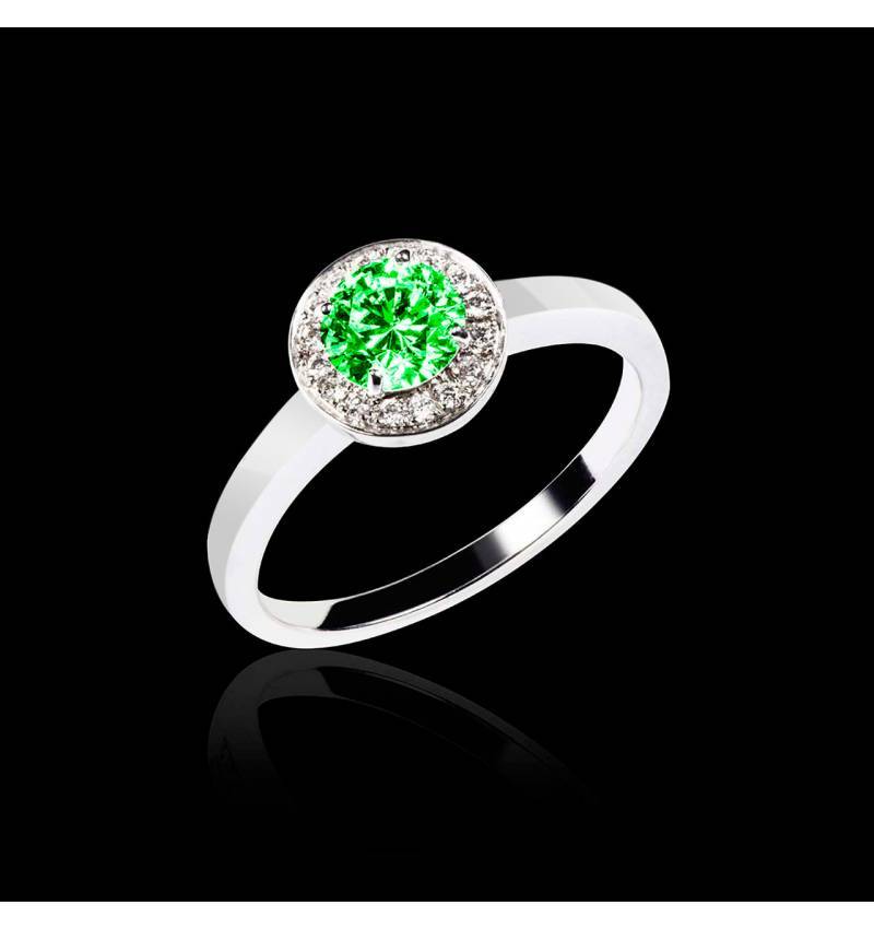 Bague de fiançailles Tsavorite Rekha solo