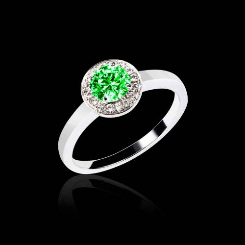 Bague de fiançailles Tsavorite Rekha solo