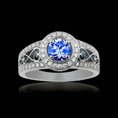 Bague de fiançailles Tanzanite Tsarine