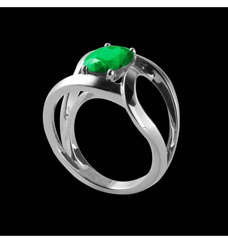 Bague de fiançailles Tsavorite Future solo