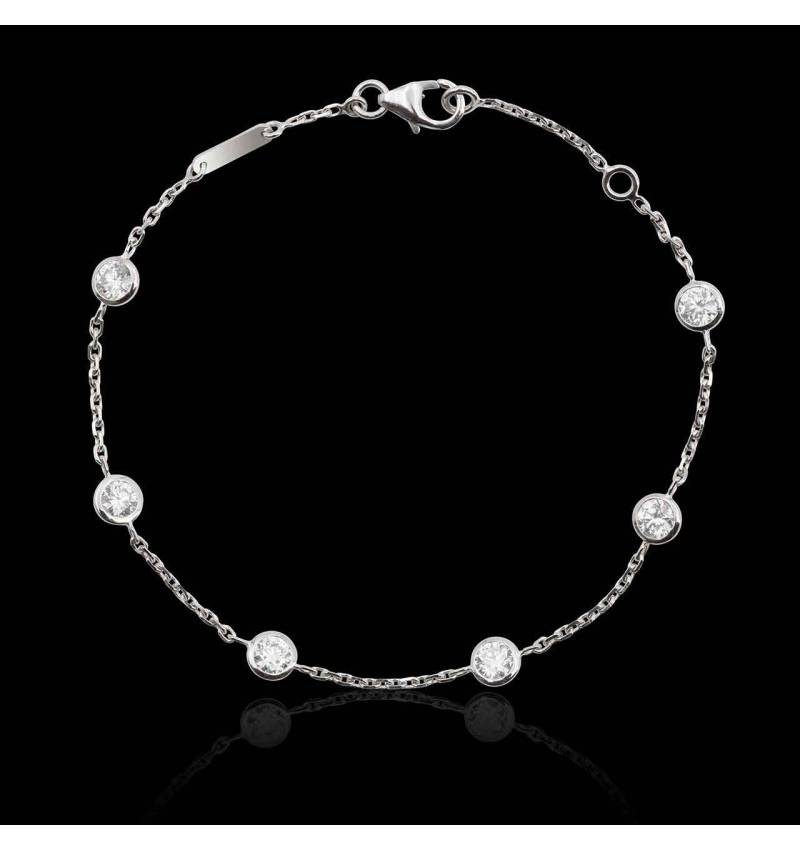 Bracelet diamants Galets