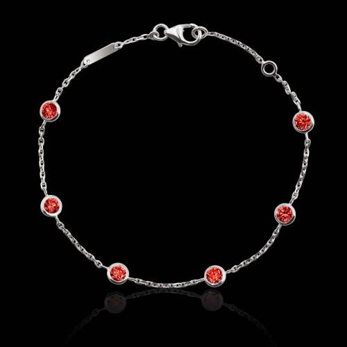 Bracelet rubis Galets