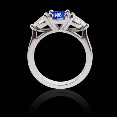 Bague saphir bleu trilogie Orestie