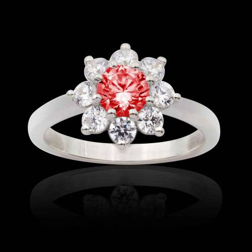 Bague fiançailles rubis Victoria