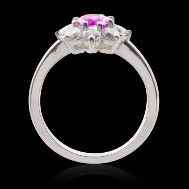 Bague fiançailles saphir rose Victoria