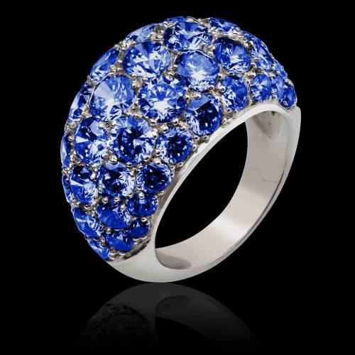 Bague saphir bleu Romy