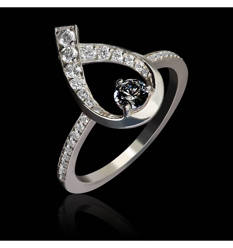 Bague diamant noir-diamants-Flamme