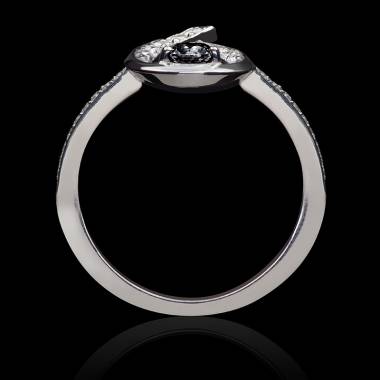 Bague diamant noir-diamants-Flamme