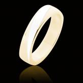 Alliance mariage bicolore or jaune 18K Albert