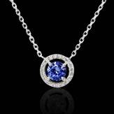 Pendentif-Tanzanite- diamant