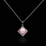 Pendentif perle rose Taha