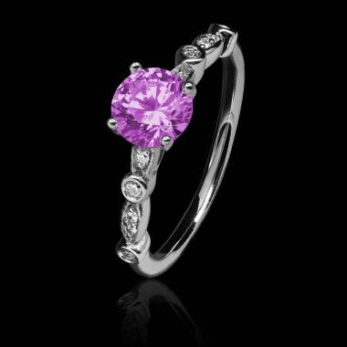 Bague saphir rose Maya