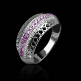 Bague saphir rose Vanda