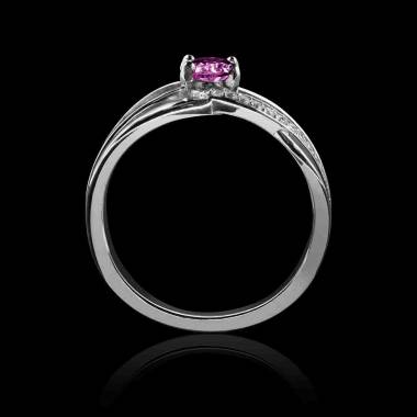 Bague saphir rose Eléa