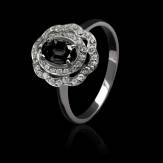 Bague diamant noir Carla