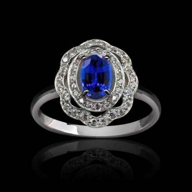 Bague saphir bleu Carla