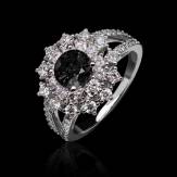 Bague diamant noir Gabrielle