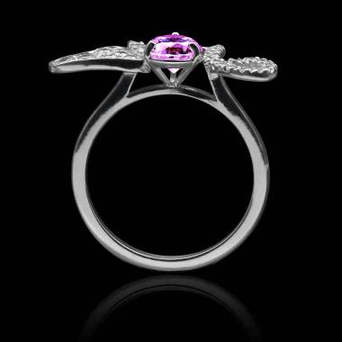 Bague saphir rose Monarque