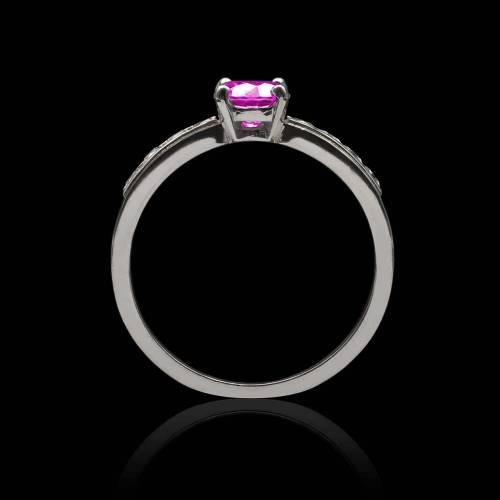 Bague saphir rose Kelly