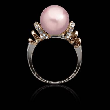 Bague perle rose Hina