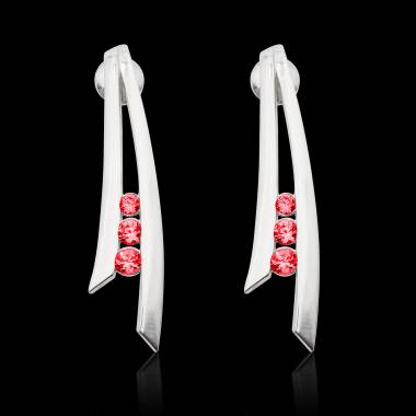 Boucles d'oreilles rubis...