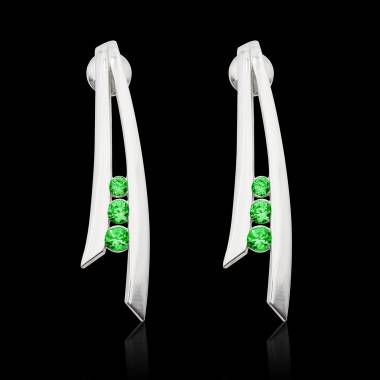 Boucles d'oreilles émeraude...