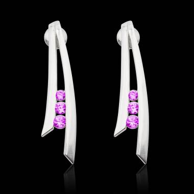 Boucles d'oreilles saphir...