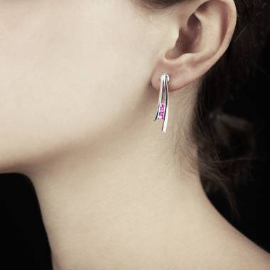 Boucles d'oreilles saphir...