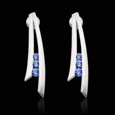 Boucles d'oreilles saphir...